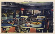 Interior of the 21 Club casino, Las Vegas, Nevada, USA, 1944