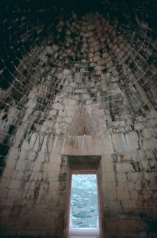 Interior of the Mycenaean Treasury of Atreus