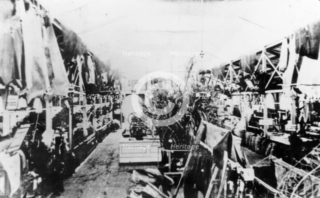 Interior of the main pavilion at the first Queensland Intercolonial Exhibition, 1876. Creator: Unknown.