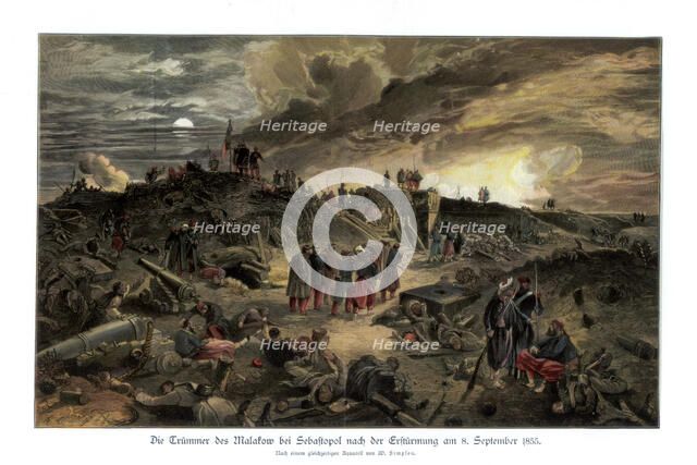 'Interior of the Malakoff', (8th September 1855), 1900.Artist: William Simpson