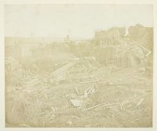 Interior of the Mamelon, 1855. Creator: James Robertson