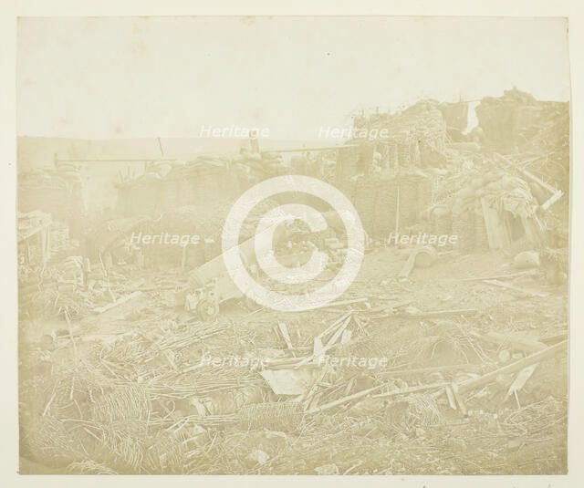 Interior of the Mamelon, 1855. Creator: James Robertson.