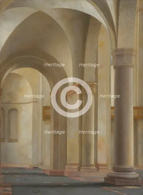 Interior of the Mariakerk, Utrecht, 1651. Creator: Pieter Jansz Saenredam.