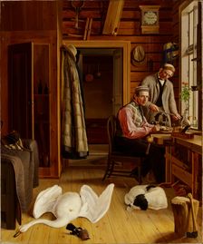Interior of the Marieberg Workshop, 1850-1852. Creator: Ferdinand von Wright