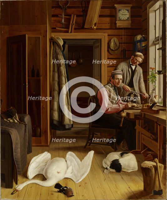 Interior of the Marieberg Workshop, 1850-1852. Creator: Ferdinand von Wright.
