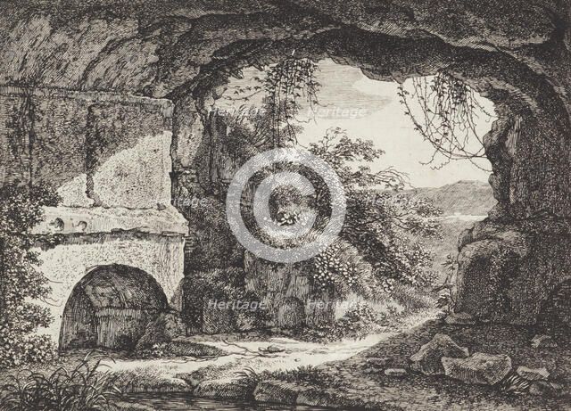 Interior of the mausoleum of the Nasoni family, 1792. Creator: Johann Christian Reinhart.