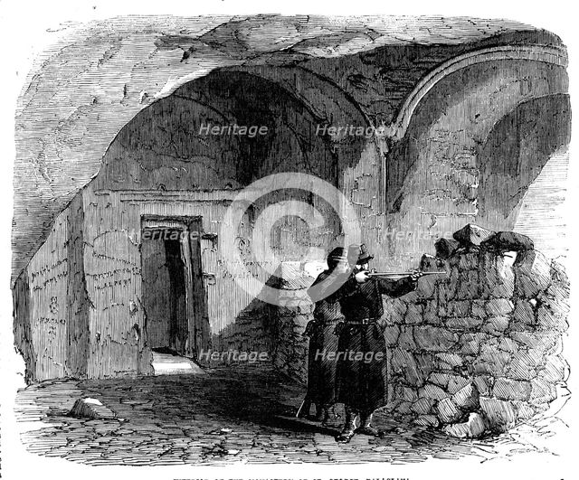 Interior of the Monastery of St. George, Balaclava, 1856.  Creator: Unknown.