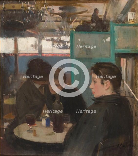 Interior of the Moulin de la Galette. Artist: Casas, Ramon (1866-1932)