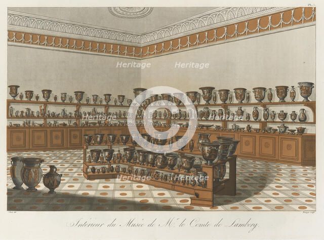 Interior of the Mr. Compte de Lamberg' Collection, 1813 [-1824].  Creator: Benedikt Piringer.
