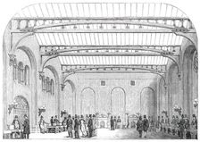 Interior of the New Corn Exchange, Nottingham, 1850. Creator: Unknown