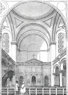 Interior of the New Greek Church London Wall, 1850. Creator: Unknown