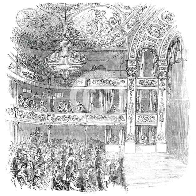 Interior of the New Olympic Theatre, Strand, 1850. Creator: Unknown.