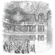 Interior of the New Olympic Theatre, Strand, 1850. Creator: Unknown