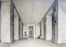 Interior of the North Temple, Ebsamboul, Nubia Egypt, 19th century. Artist: Augustus Butler