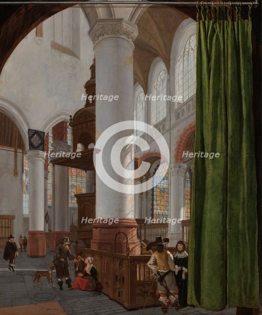 Interior of the Oude Kerk in Delft, 1654. Creator: Gerard Houckgeest.