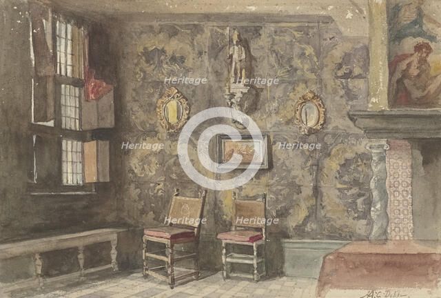 Interior of the old Brouwershuis in Antwerp, 1846-1905. Creator: Hendrik Adriaan Christiaan Dekker.