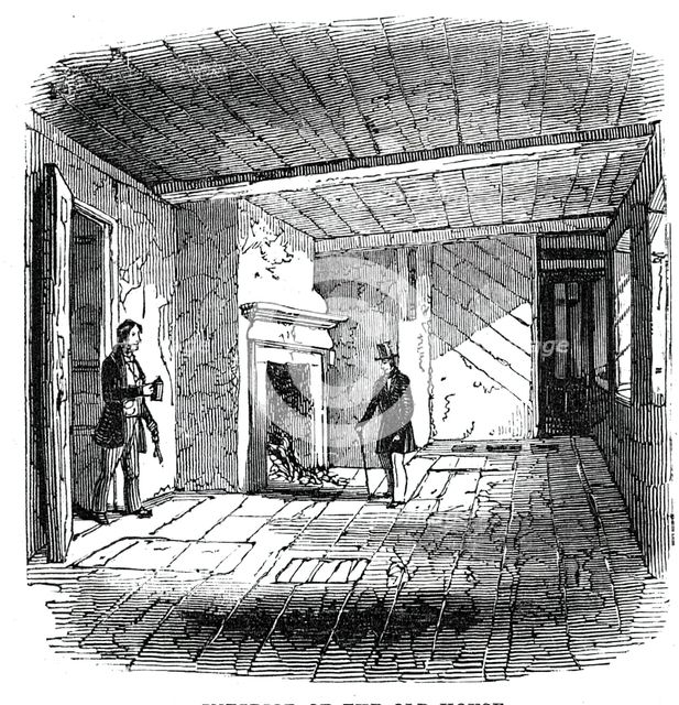 Interior of the old house, 1844. Creator: Unknown.