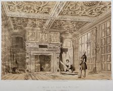 Interior of the Old House, Gravel Lane, City of London, 1840. Artist: Anon
