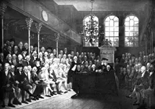 Interior of the old House of Commons, St Stephens Chapel, 1793 (c1905)