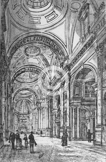 'Interior of the Oratory', 1890. Artist: Unknown.