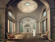 Interior of the Aviary in the Pavlovsk Palace mid 19th century. Artist: Anon