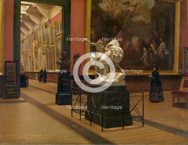 Interior of the Academy Museum, 1886. Creator: Henri Joseph Van Dyck.