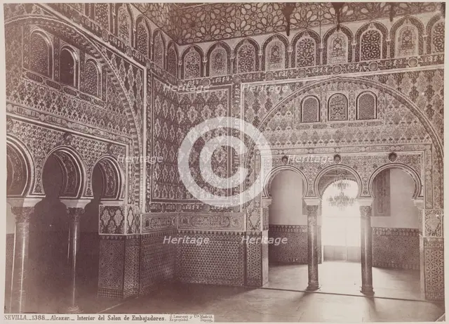 Interior of the Alcazar, Seville, c1885. Creator: Juan Laurent.