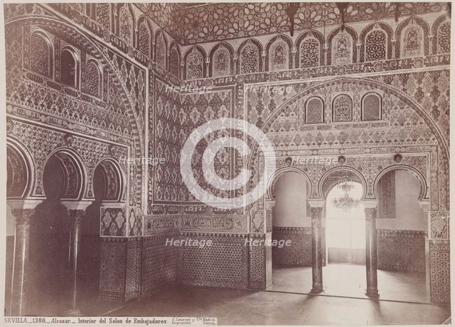 Interior of the Alcazar, Seville, c1885. Creator: Juan Laurent.