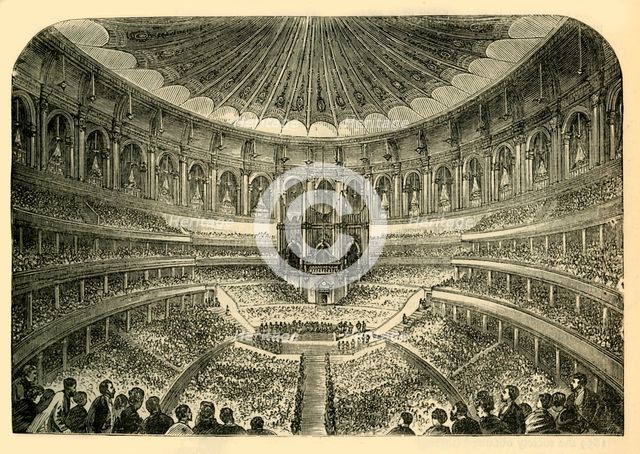 'Interior of the Albert Hall', c1876. Creator: Unknown.