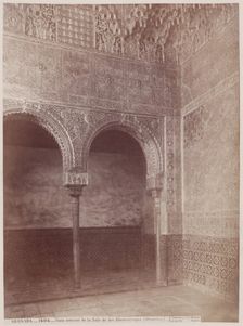 Interior of the Alhambra, Granada, c1885. Creator: Juan Laurent