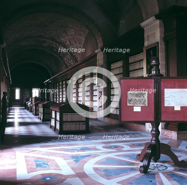 Interior of the Archivo General de Indias (General Archive of the Indies).