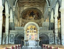 Interior of the Basilica of San Miniato al Monte, Florence, Italy