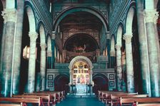 Interior of the Basilica of San Miniato al Monte, Florence, Italy. Creator: Peter Thompson