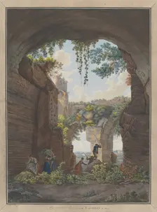 Interior of the Baths at Caracalla, ca. 1780. Creators: Giovanni Volpato, Louis Ducros
