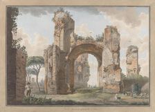Interior of the Baths at Caracalla, ca. 1780. Creators: Giovanni Volpato, Louis Ducros