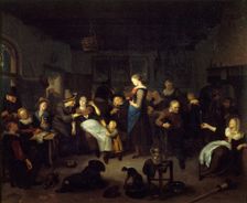 Interior of the cabaret, between 1670 and 1702. Creator: Richard Brakenburgh