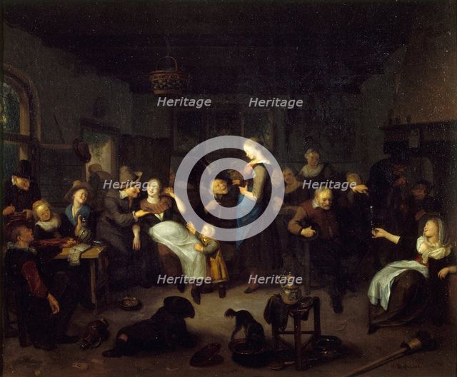 Interior of the cabaret, between 1670 and 1702. Creator: Richard Brakenburgh.