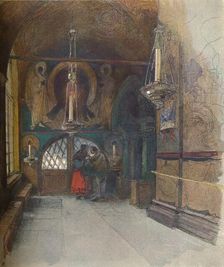 Interior of the Cathedral of the Annunciation, Moscow c1900, (1905). Artist: Georges Kossiakoff