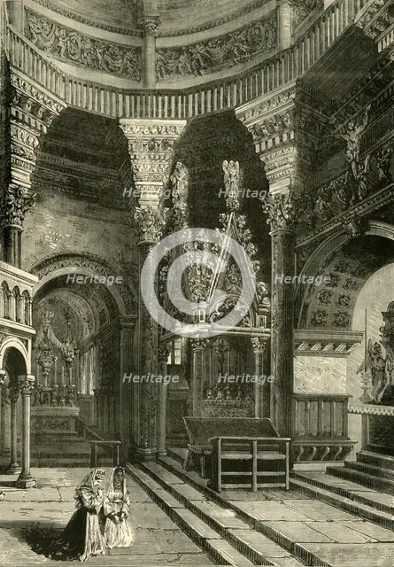 'Interior of the Cathedral of Spalatro (Formerly Temple of the Palace of Diocletian)', 1890. Creator: Unknown.