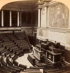 Interior of the Chamber of Deputies, Paris, France 1900. Creator: Underwood & Underwood