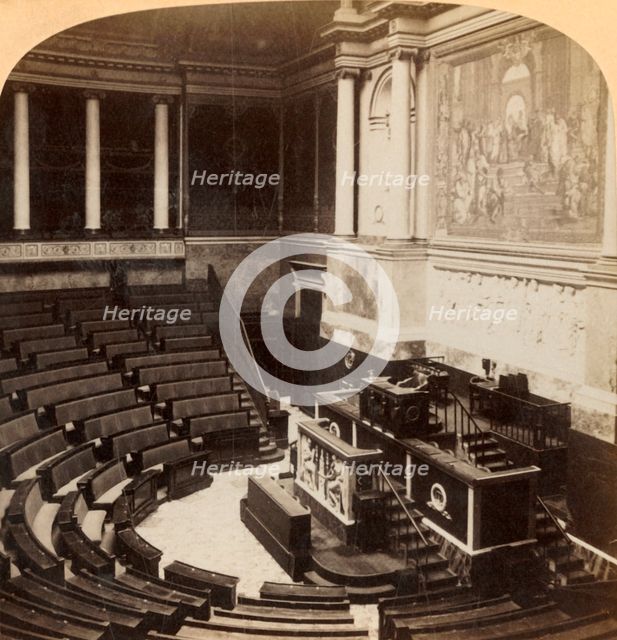 'Interior of the Chamber of Deputies, Paris, France', 1900.  Creator: Underwood & Underwood.