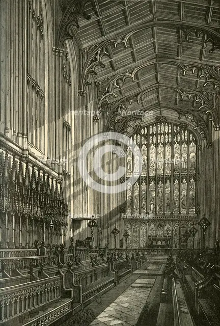 'Interior of the Chapel, 1875', (1911). Creator: Unknown.