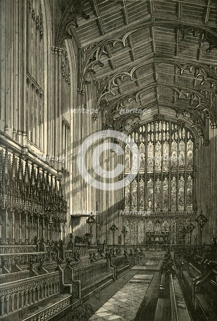 'Interior of the Chapel, 1875', (1911). Creator: Unknown.
