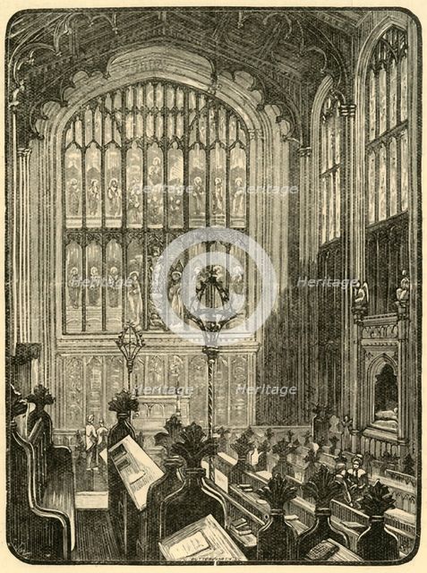 'Interior of the Chapel', 1898. Creator: Unknown.