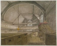 Interior of the chapel in the Church of St Bartholomew-the-Great, Smithfield, City of London, 1818. Artist: Robert Blemmell Schnebbelie