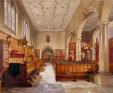 Interior of the chapel in Charterhouse, London, 1885. Artist: John Crowther
