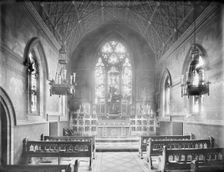 Interior of the chapel looking east towards the altar, Theological College, Cuddesdon, Oxon, 1890. Creator: Henry Taunt