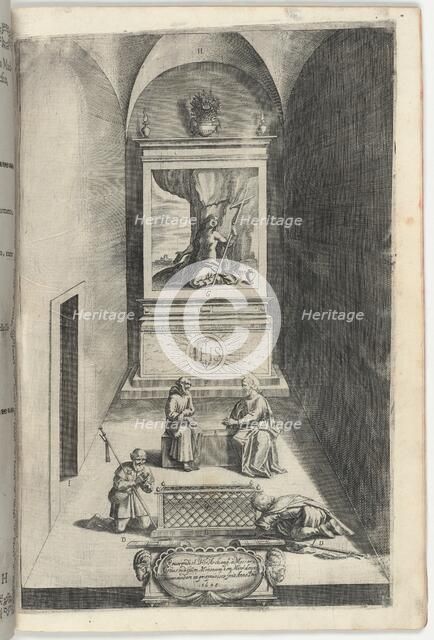 Interior of the Chapel of Mary Magdelene (Interno della cappella della Maddalena) [plate H], 1612. Creator: Jacopo Ligozzi.