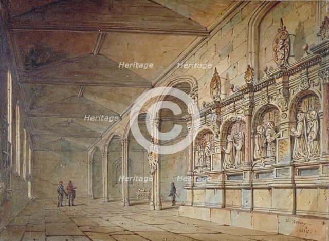 Interior of the Chapel of St Peter ad Vincula, Tower of London, 1814. Artist: John Coney