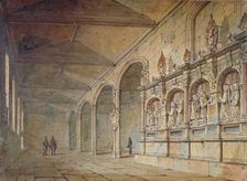 Interior of the Chapel of St Peter ad Vincula, Tower of London, 1814. Artist: John Coney